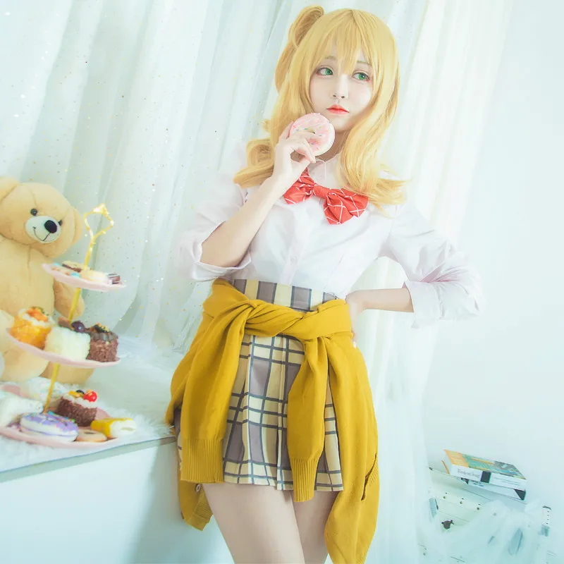 DUOUPA COS аниме цитрусовый Косплей Костюм Aihara Yuzu / Mei униформа наряд рубашка с
