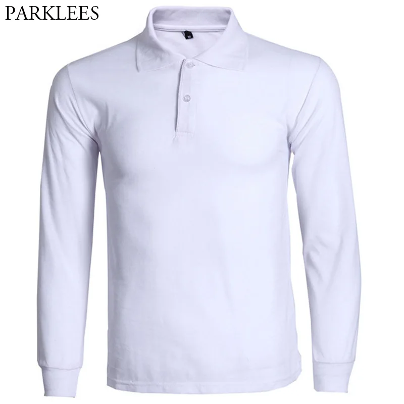 Модная мужская рубашка Поло Camisa Polo Masculina, новинка, брендовая мужская приталенная рубашка поло с длинным рукавом, повседневные хлопковые рубашки поло Hombre 3XL