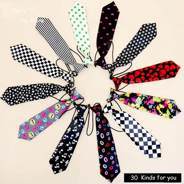 veektie 30 colores boy lazos para el bebé corbata marca imprimir