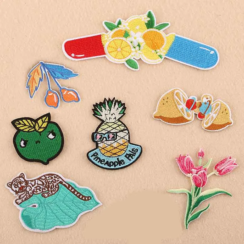 Embroidered Clothes Stickers Pineapple Patches Clothing Pineapple