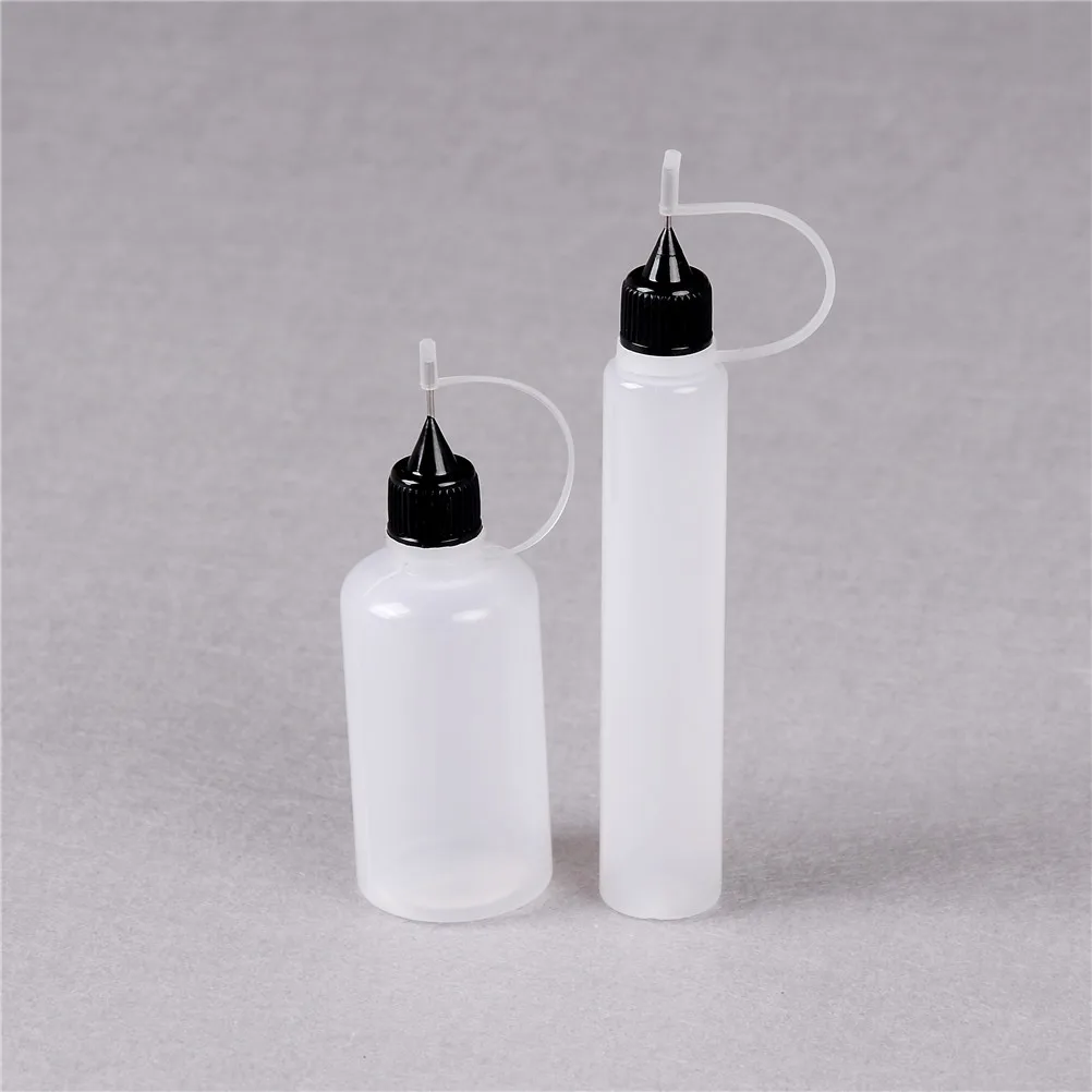 

2pcs 30ml/50ml Dropper Plastic Squeezable Bottles Needle Tip Liquid Bottle