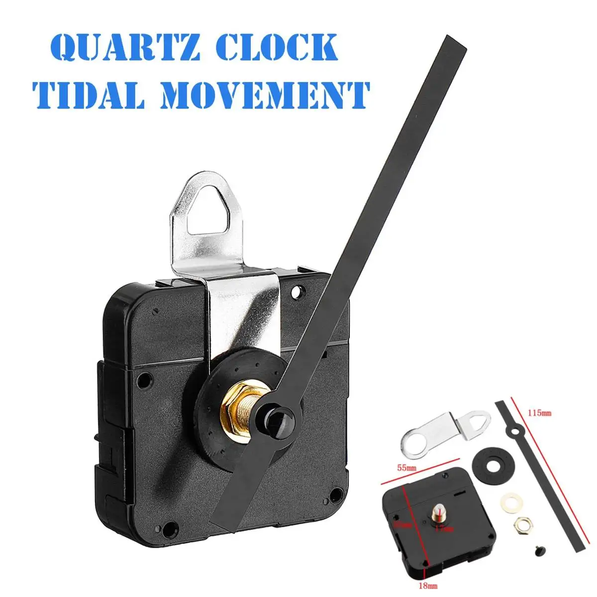2 шт. для Tide кварцевые часы с будильником механизм двигателя 115 мм руки установки классический висит черный кварц наручные часы, настенные часы