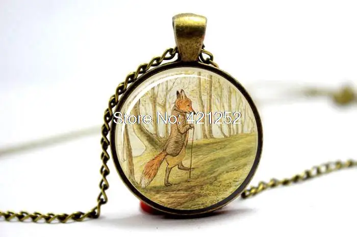 Ожерелье Беатрикс Поттер Мистер Тод Лис 10 шт.|fox necklace|beatrix potternecklace necklace |