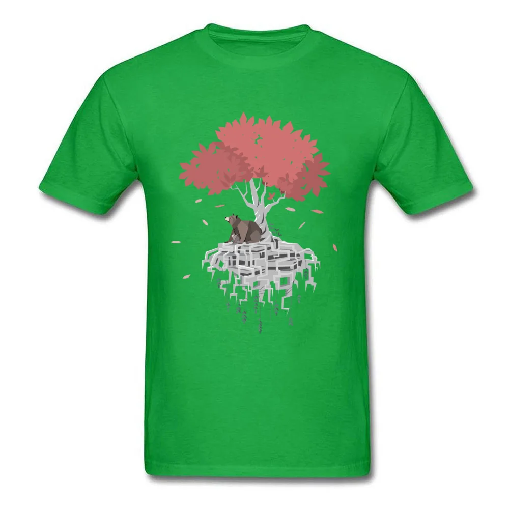 Tree Root Island Tops & Tees Brand O Neck Printed On Short Sleeve Cotton Fabric Mens Top T-shirts Hip hop Tops Shirt Tree Root Island green