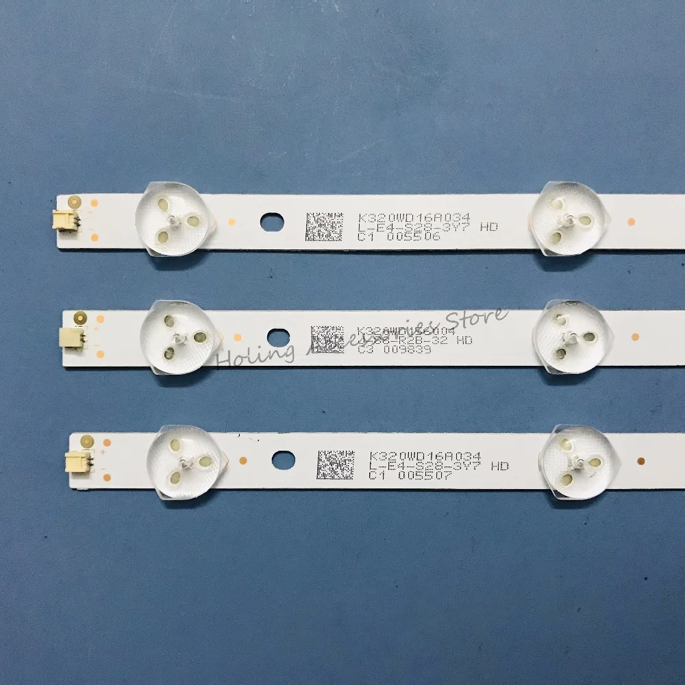 

3pcs x 32 inch LED TV Backlight Strips 4708-K320WD-A4213K01 K32WD for TCL LE32D8800 screen K320WD8