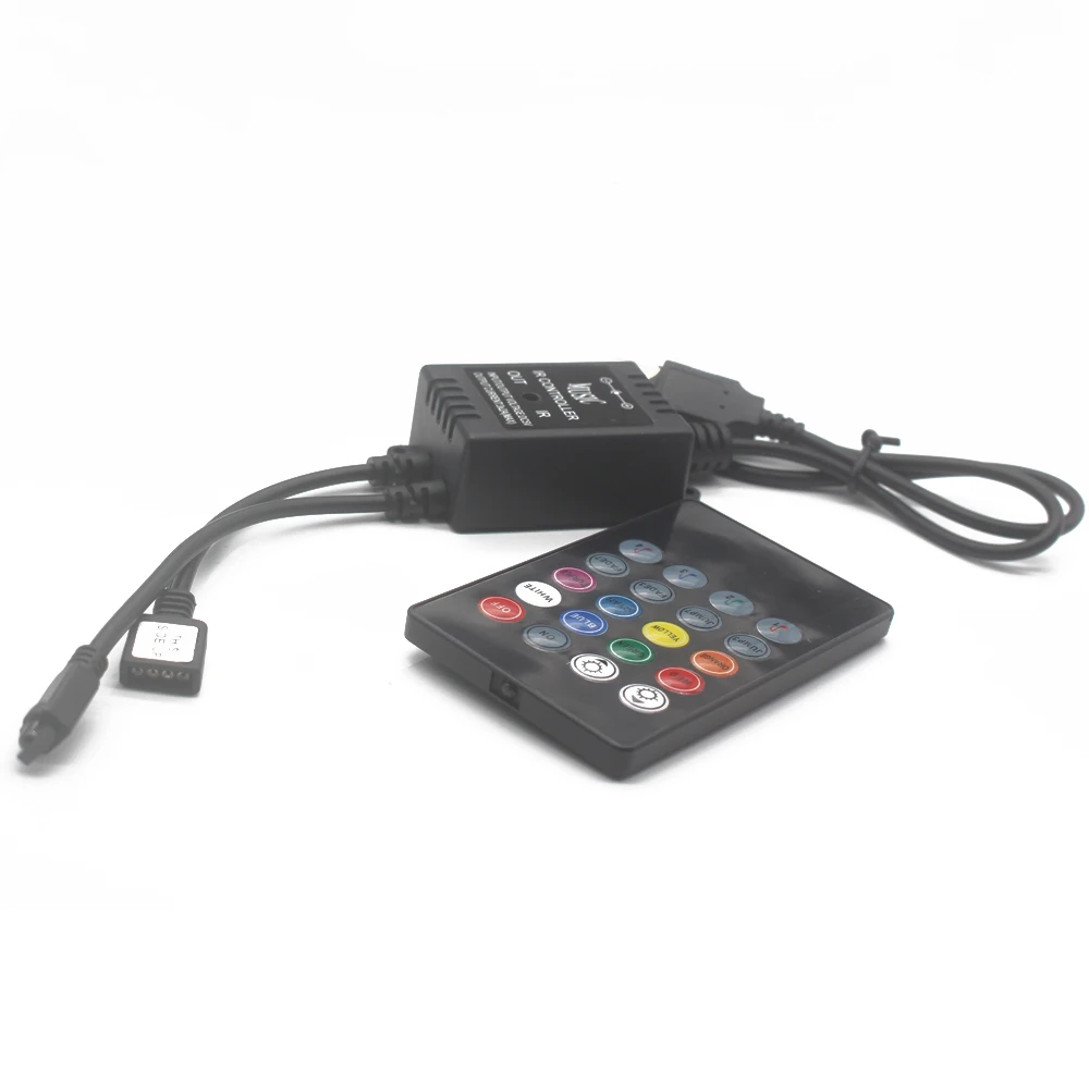 5PC 5V Music IR Controller 20 Keys 6A 3*2A Black Voice Sound Sensor