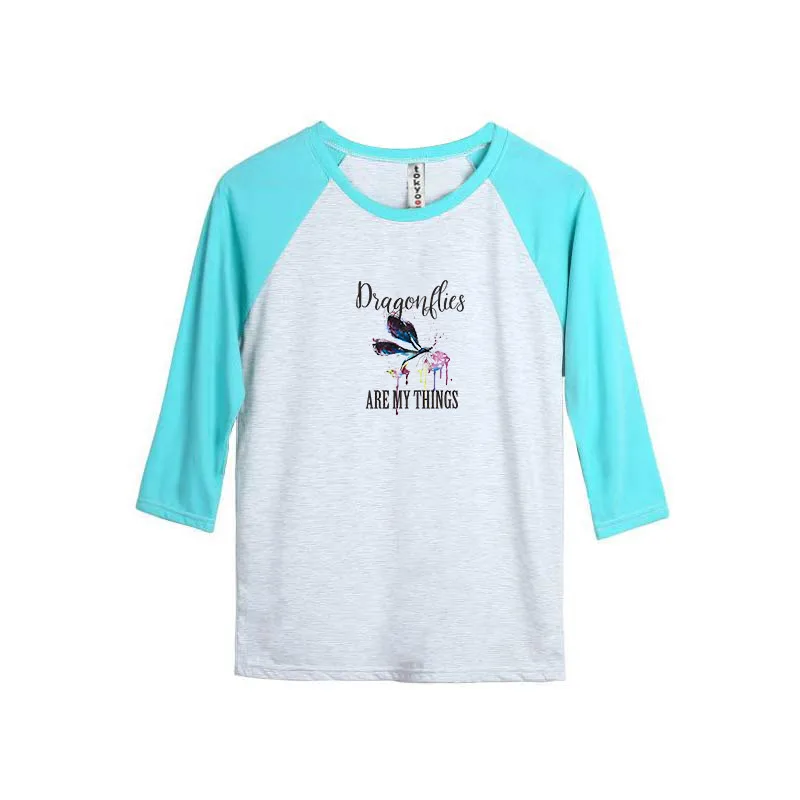 

2019 Women T-shirt Plus Size Comfortable Women Colour Dragonfly And Dog T-shirt Women Summer Round Collar Ventilation Tees