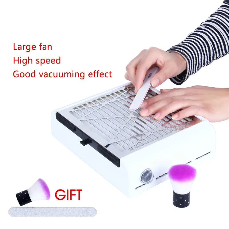 

40W Professional Nail Vacuum Cleaner For Nail Art Powerful Collector Machine For Manicure Nail Fan Dust Suction