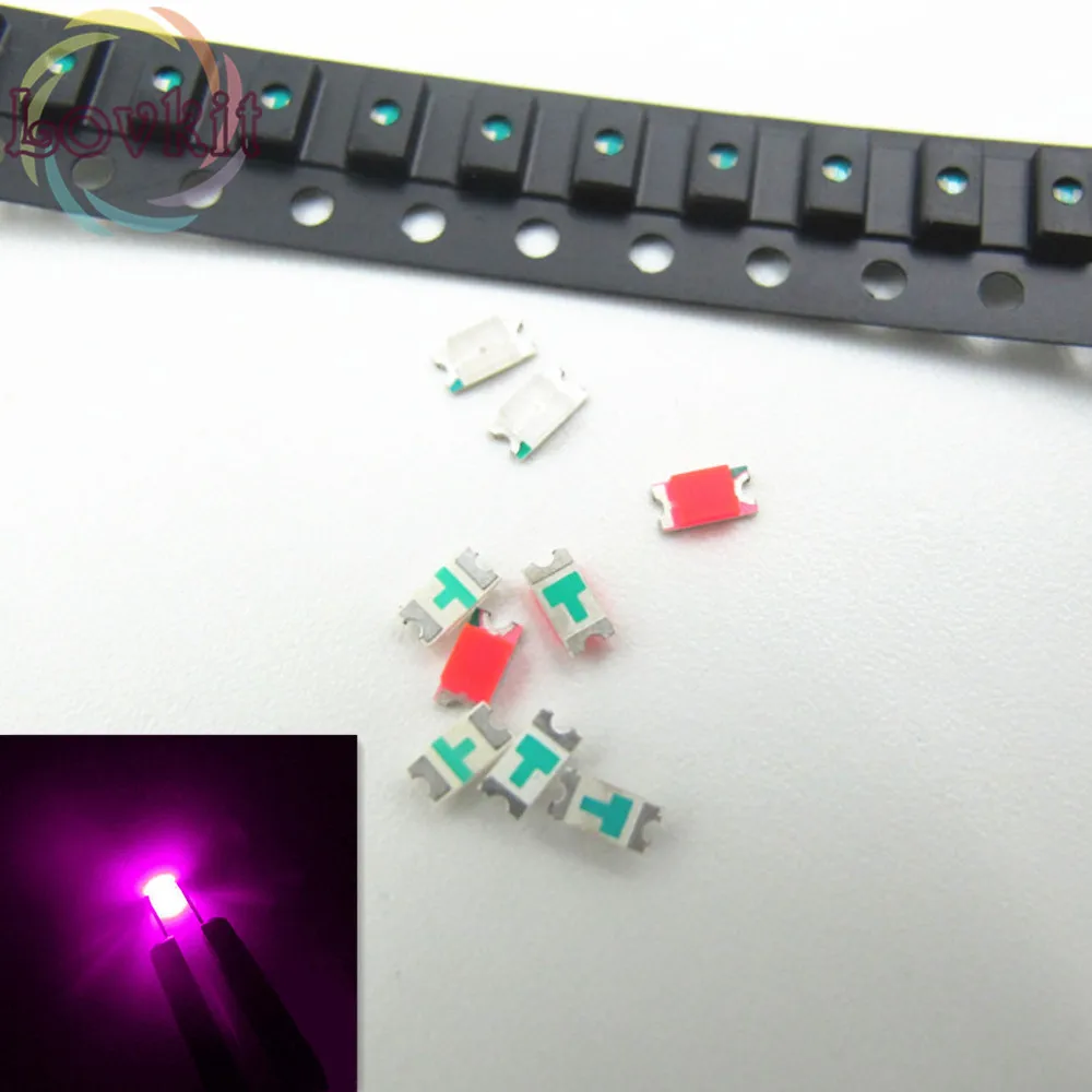 

1000pcs/lot 0603 SMD/SMT Chip Pink LED Ultra Bright Light Emitting diode Suitable for Car and Toys DIY