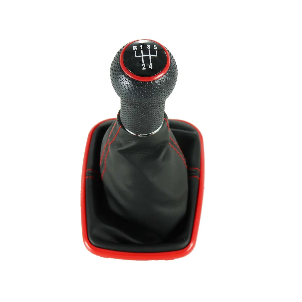 

For VW BORA JETTA 4 GTI GOlf 4 MK4 1998 1999 2000 2001 2002 2003 2004 2005 2006 New 5 Speed 23mm Red Gear Stick Shift Knob
