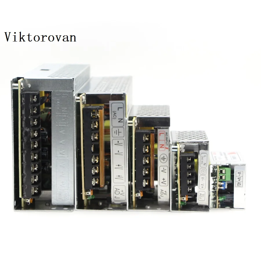 DC 5V 12V 24V 48V led strip power supply AC 110V 240V 220V ...