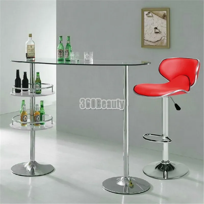 Homdox 1 Pair 360 Degree Swivel Bar Chair Faux Leather Kitchen Breakfast Bar Stool Chrome Base Adjustable Lift Chair N25A* Homdox 1 Pair 360 Degree Swivel Bar Chair Faux Leather Kitchen Breakfast Bar Stool Chrome Base Adjustable Lift Chair N25A*