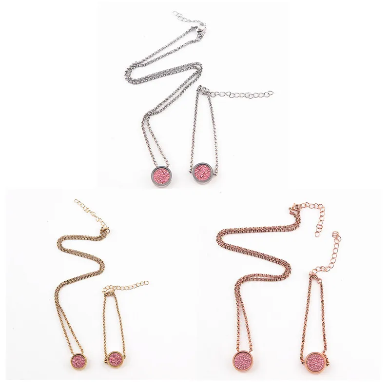 2 sets oro Color magnético cristalino intercambiable mi moneda cambiar pulsera y collar DIY mujeres joyas 2 sets oro Color magnético cristalino intercambiable mi moneda cambiar pulsera y collar DIY mujeres joyas