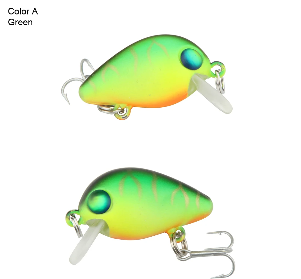 High Quality ABS Plactic Lure 1pc 3cm 1.5g Crankbait Fishing Lure Minnow Floating Isca Crankbait VMC Hook Fishing Tackle  (7)