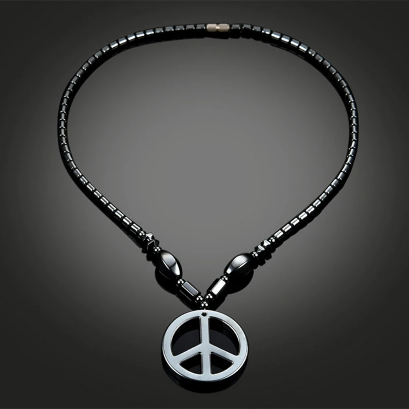 Hematite Necklace With Therapy Healing Health Unisex Jewelry