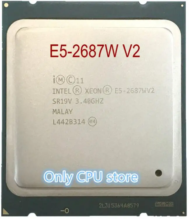Оригинальный процессор Intel Xeon E5-2687WV2 OEM версия ЦП 3 4 ГГц 25M 8 ядер 22 нм E5 2687W V2 LGA2011