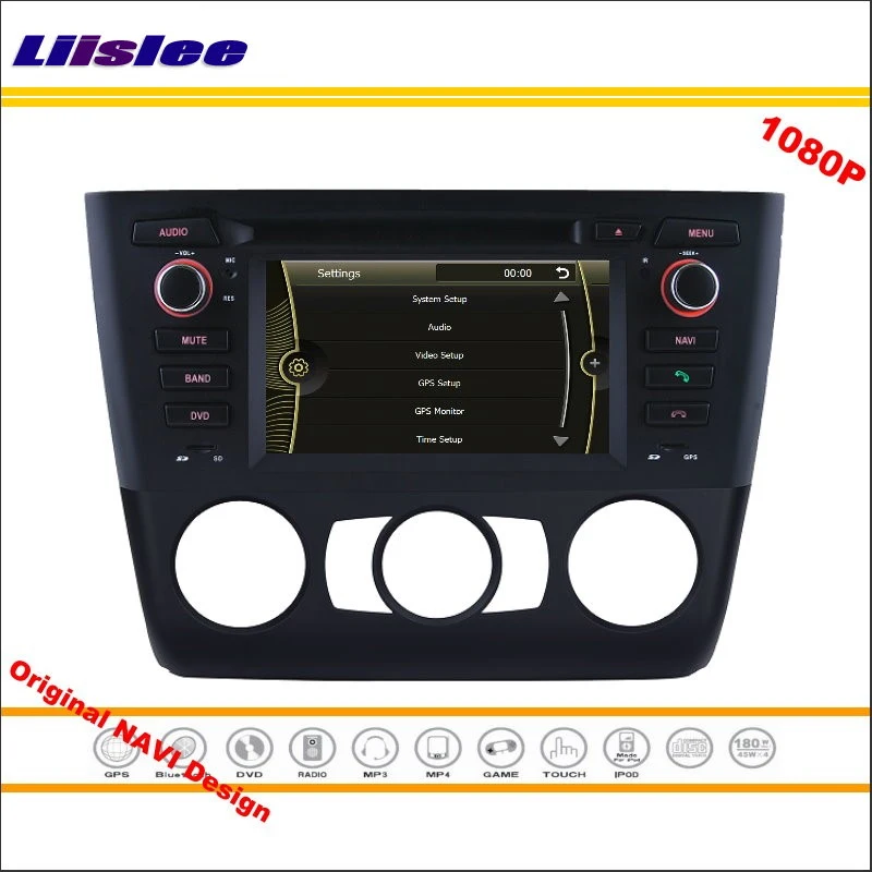 Clearance Liislee For BMW E88 1 Series 2004 Onwards Convertibl Stereo Radio CD DVD Player GPS 1080P HD Screen System Original NAVI Design 5
