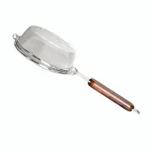 Деревянная ручка из нержавеющей стали, проволока, кофейные бобы, сито из тонкой сетки, сито для масла, мука, сито, дуршлаги, DIY кухонные инструменты