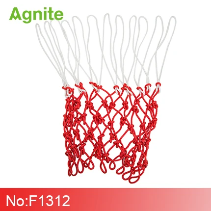 Agnite официальные стандарты баскетбольная сетка износостойкая эластичная прочность высокая устойчивость анти-солнце и дождь баскетбольное оборудование - Цвет: F1312-1pcs