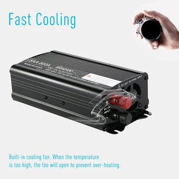 

2018 800W-1500W Car Power Inverter Solar Power Inverter DC 12V to AC 110V Modified Sine Wave Converter with Dual USB Interface