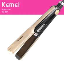 KEMEI выпрямители для волос, электрический выпрямитель для волос, быстрый нагрев, плоский утюжок, многофункциональная Укладка волос, щипцы для завивки волос, KM-327