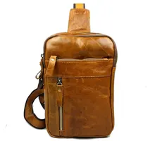 Free shipping Joyir male genuine leather chest pack first layer of cowhide chest pack