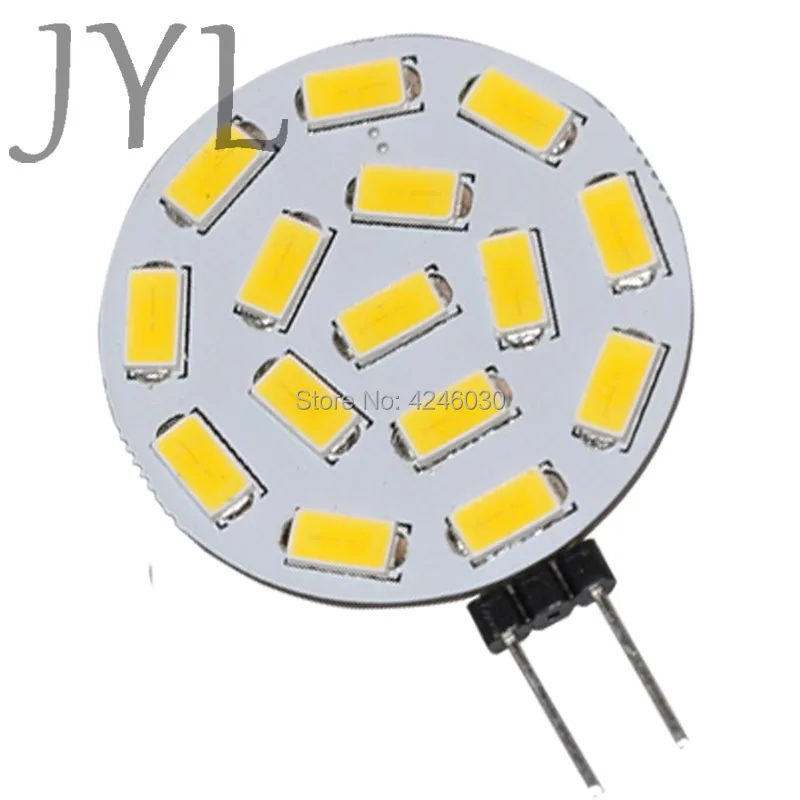 JYL 1 шт. супер яркий G4 LED 15 SMD 5630 теплый белый шкаф RV лампа|Светодиодные лампы и