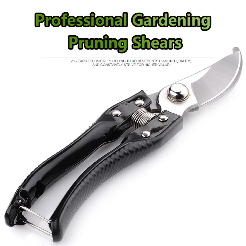 Steel Gardening Pruning Shears Branch Garden Anvil Grass Brush plant cutter Potted Fruit Grafting Pruner scissors Tools secateur