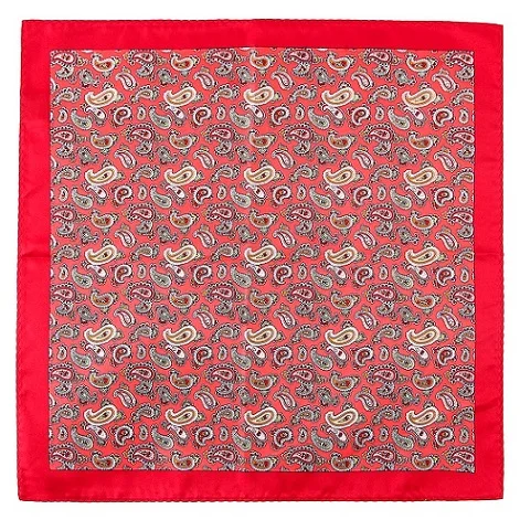Pocket Square PS004 Портной Смит мужчины Пейсли карман квадратный из микрофибры печати мужские платки синий бордовый Цветочные носовой платок новая мода мужской костюм носовой платок - Цвет: Pocket Square PS004