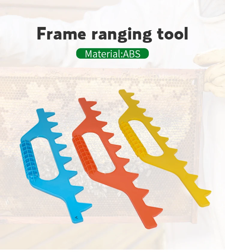 Бренд 2 шт. пластиковая рамка начиная инструменты три цвета пчелиные ульи подходит для сохранения правильного расстояния между рамками измерения улей