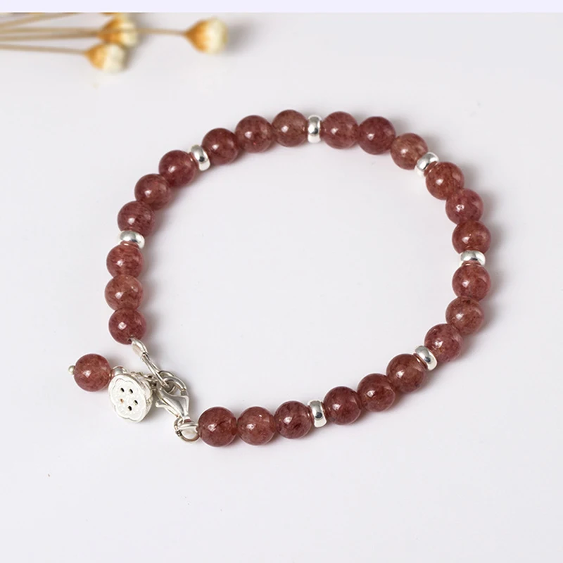 Браслет женский из серебра S925 пробы с натуральным камнем YB54|bracelets for|bracelets for