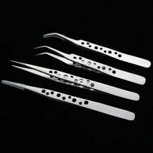 Электроника промышленные пинцеты антистатические изогнутые прямой наконечник точность Нержавеющая Щипцы телефон ремонт ручные инструменты Наборы