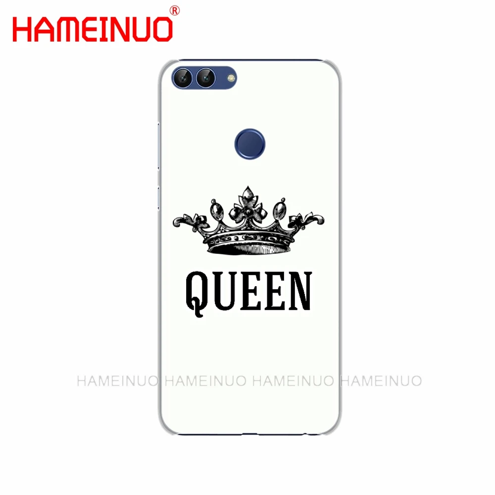 HAMEINUO Король Королева Пара Сотовый телефон чехол для huawei Honor 7C Y5 Y625 Y635 Y6 Y7 Y9 2017 2018 Prime