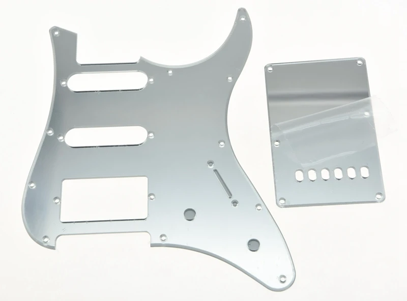 KAISH Silver Mirror Guitar HSS Pickguard Tremolo Trem