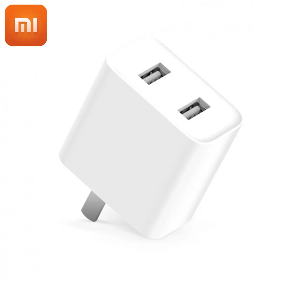 Original Xiaomi 2 Port USB Charger 2A Fast Charging Portable Charger For iphone Xiaomi Huawei ...