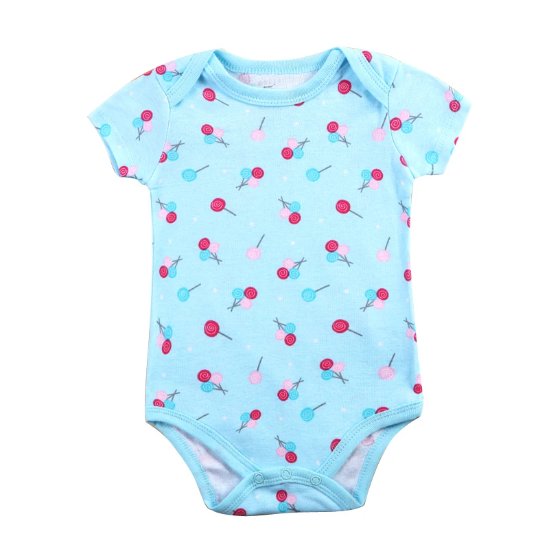 

Summer Newbor baby Bodysuits Girl Short Sleeves Clothes Infant Sunsuit Fashion Cute print Girl Jumpsuit Hot Sale Baby Clothing