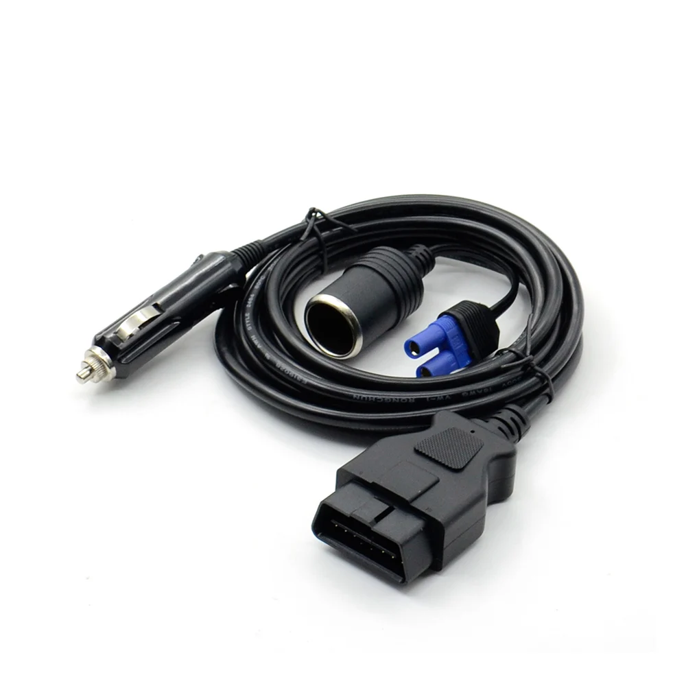 Кабель источника питания OBD 2 OBDII 12 В постоянного тока экстренный зажим ЭБУ и