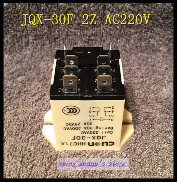 1 шт JQX-30F 2Z AC 220 V Катушка 30A 250 V реле переменного тока 8 Pin DPDT