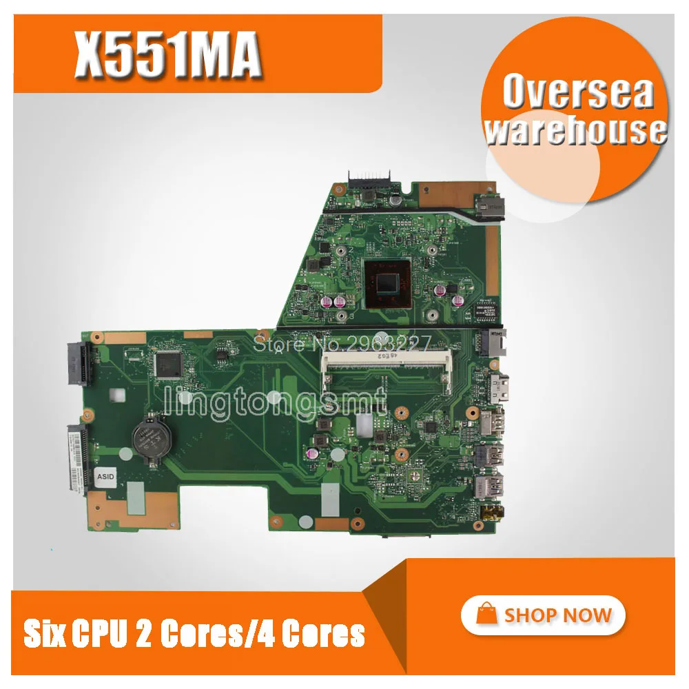 Najtaniej Z 2 rdzeniami 4 rdzeni procesora X551MA płyta główna do asusa D550M F551M X551M laptopa płyty głównej płyta główna w X551MA płyty głównej płyta główna X551MA płyta główna