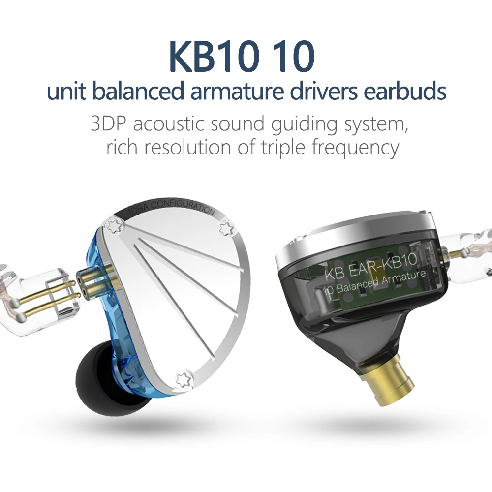 KBEAR KB10 5 Balanced Armature HIFI Running Sport