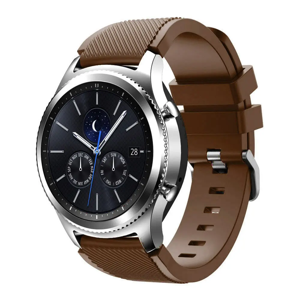 Силиконовый ремешок pulseira для samsung Galaxy watch 46 мм gear S3 Frontier band 22 мм ремешок для часов correa браслет S3 классический ремень Amazfit