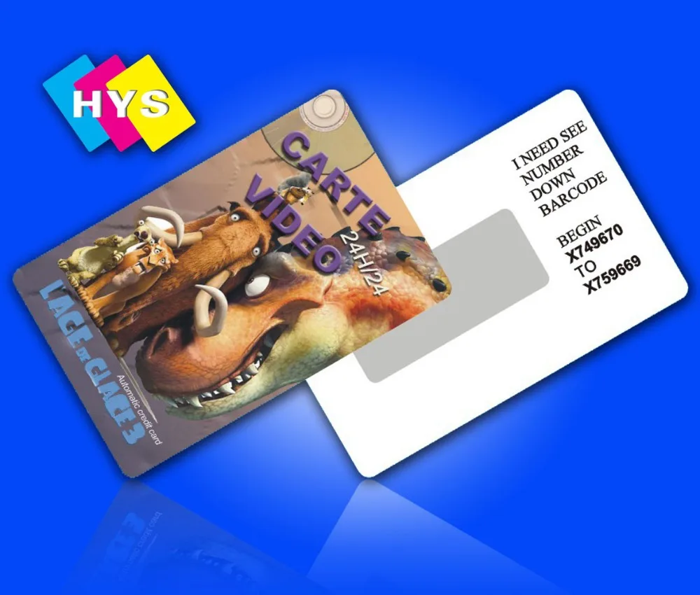 

High quality Plastic Scratch Card printing and supply