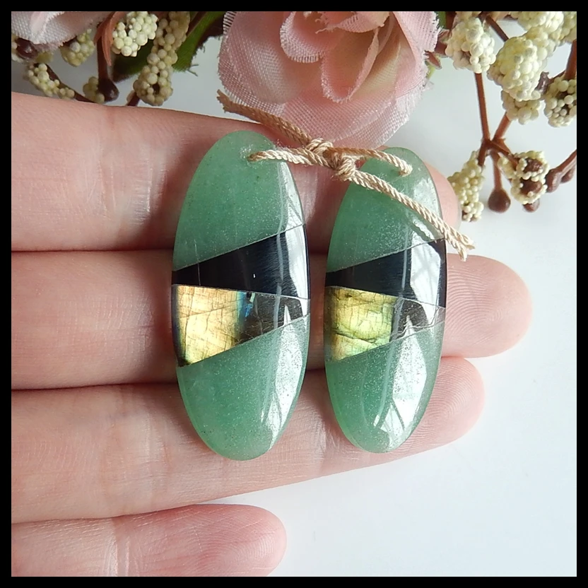 Atacado pedra preciosa, verde natural aventurine, labradorite,