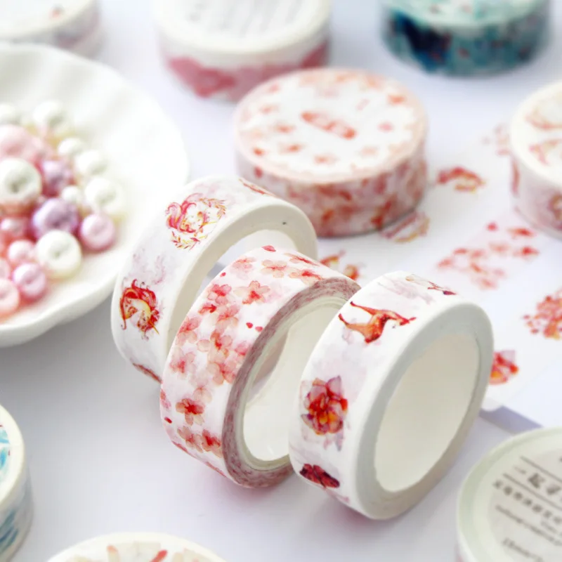 Cloud Fox Unicorn Fish Deer Animal Colorful World Washi Tape Adhesive Tape DIY Scrapbooking Sticker Label Masking Tape