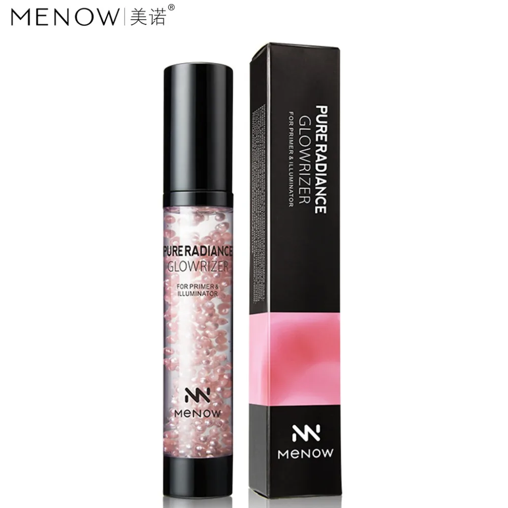 Menow face makeup primer gel cream 28ml waterproof long lasting pearl