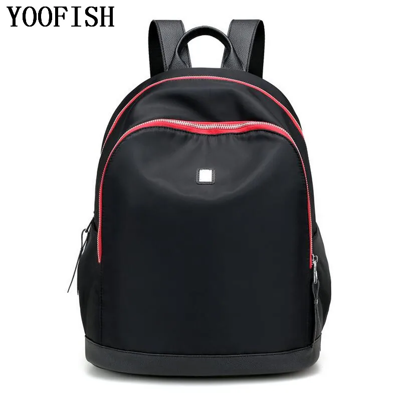 

YOOFISH Women Backpack Waterproof Oxford School Bag Backpacks Women Fashion Travel Backpack Mochila Feminina LJ-901