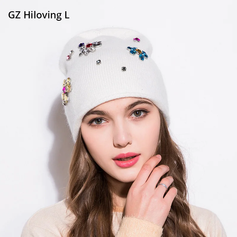 GZHilovingL, новинка, хорошее качество, Осень-зима, вязаные шапочки с «алмазным» узором, шапки, однотонные, мягкие, теплые, шерстяные, женские, вязаные, Skullies, шапочка, шапка для девочки