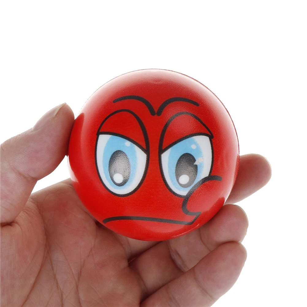 

Emoji Faces &Snooker Squeeze soft foam Stress Ball Hand Wrist Finger Exercise Stress Relief Soft antistress Kid toys 6.3CM