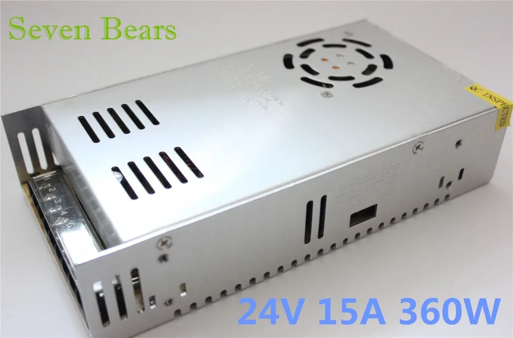Адаптер питания DC24V 1 A 2A 3A 5A 8.5A 10A 15A светодиодный трансформатор на 12 в пост. Тока