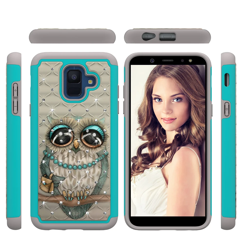 

Fashion Hybrid Shockproof Armor butterfly Diamond Phone Case Cover for Samsung Galaxy S8
